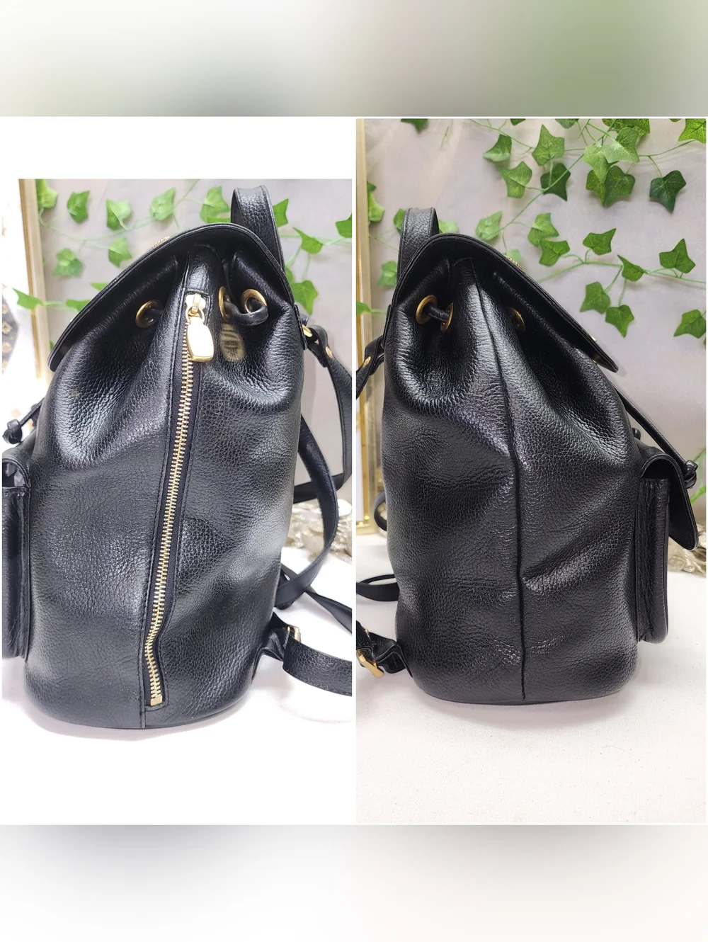 Authentic MCM Stark Pebbled Leather Backpack Excellent Condition